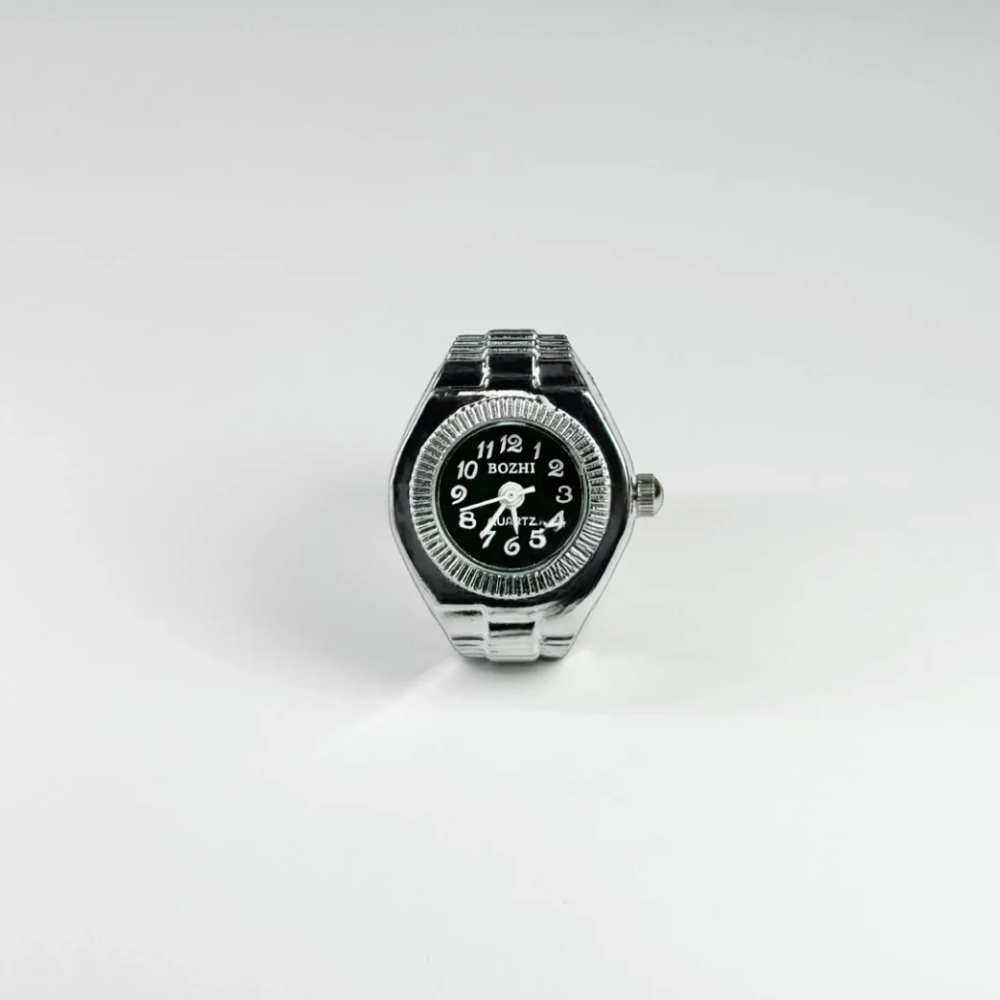 Milano Ring | Silver Black