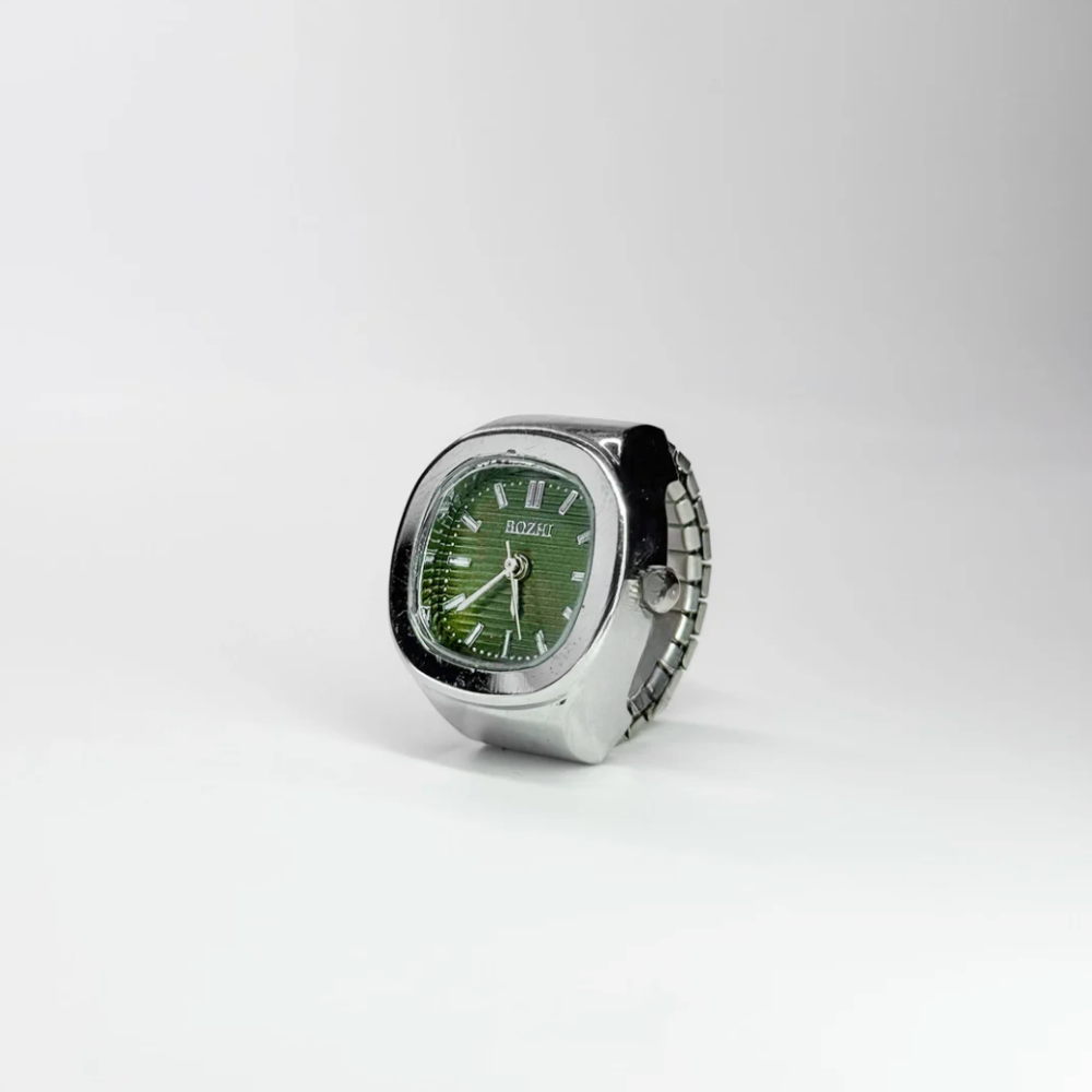 Nautilus Ring | Silver Green