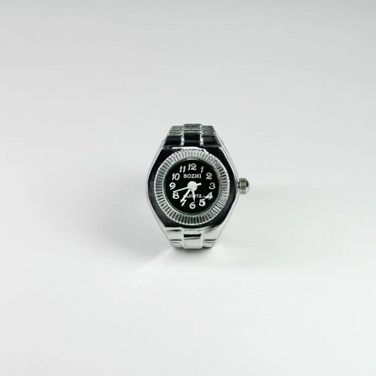 Milano Ring | Silver Black