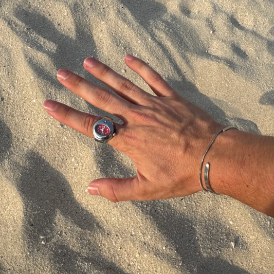Bari Ring | Silver Red