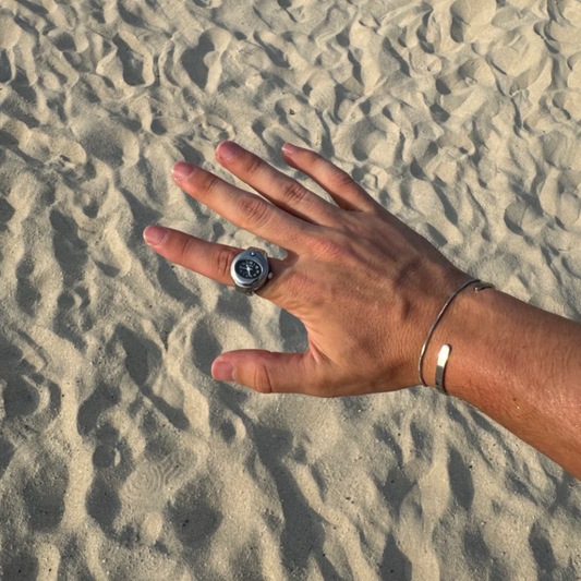 Bari Ring | Silver Black