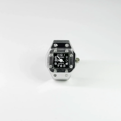 Santos Ring | Silver Black