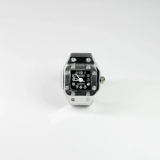Santos Ring | Silver Black